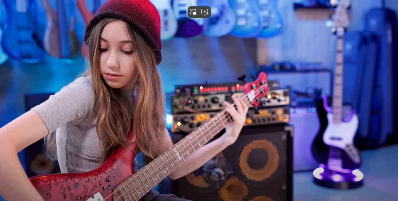Gravity Glow Stands continue to shine – and now EllenPlaysBass adds two to her studio!